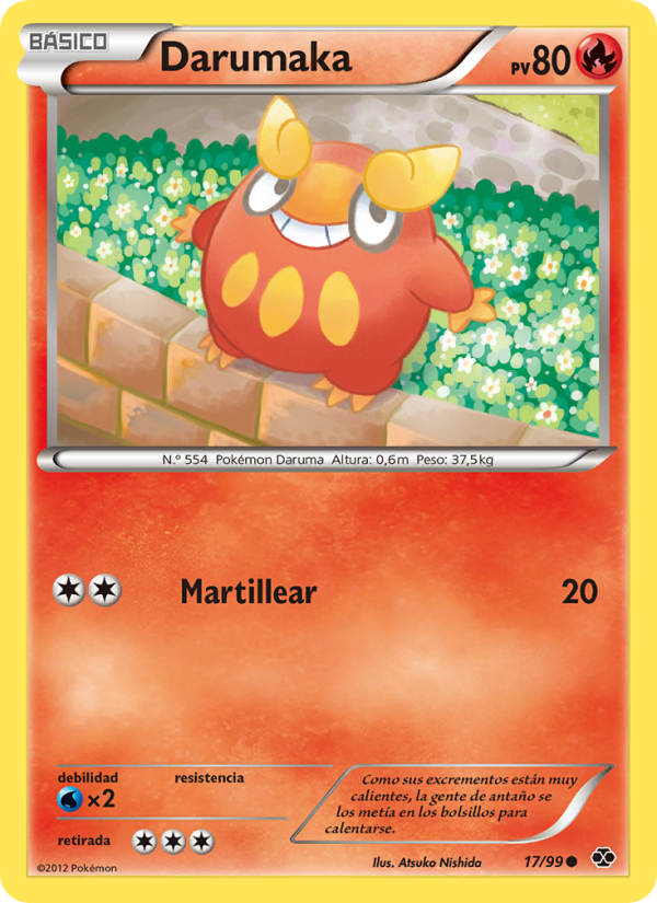 Darumaka 17 — Next Destinies (Spanish Pokémon TCG card)