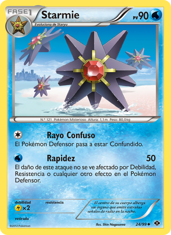 Starmie 24 — Next Destinies (Spanish Pokémon TCG card)