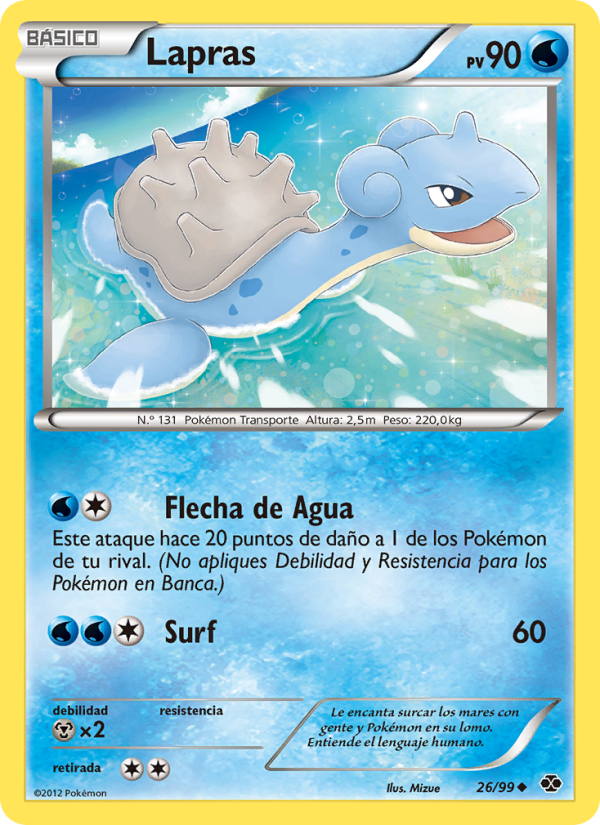Lapras 26 — Next Destinies (Spanish Pokémon TCG card)