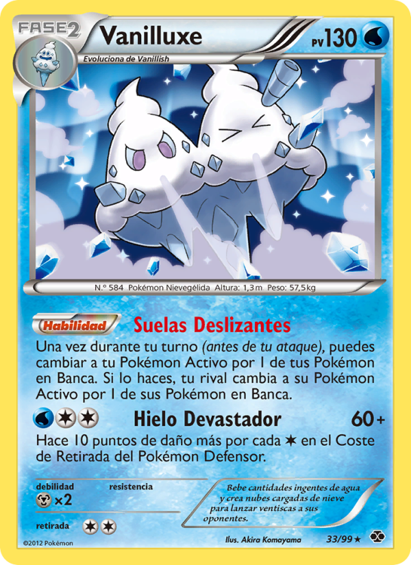 Vanilluxe 33 — Next Destinies (Spanish Pokémon TCG card)