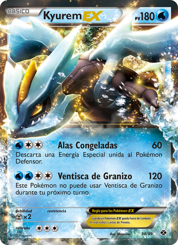 Kyurem-EX 38 — Next Destinies (Spanish Pokémon TCG card)