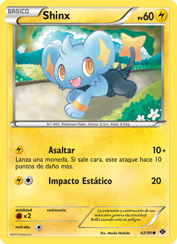 Shinx 42 — Next Destinies (Spanish Pokémon TCG card)