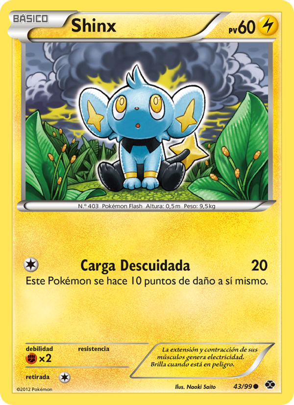 Shinx 43 — Next Destinies (Spanish Pokémon TCG card)
