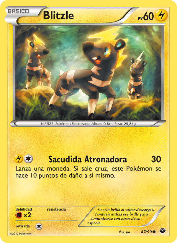 Blitzle 47 — Next Destinies (Spanish Pokémon TCG card)