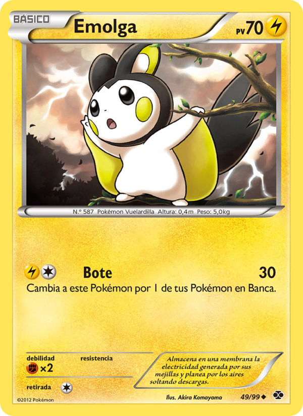 Emolga 49 — Next Destinies (Spanish Pokémon TCG card)