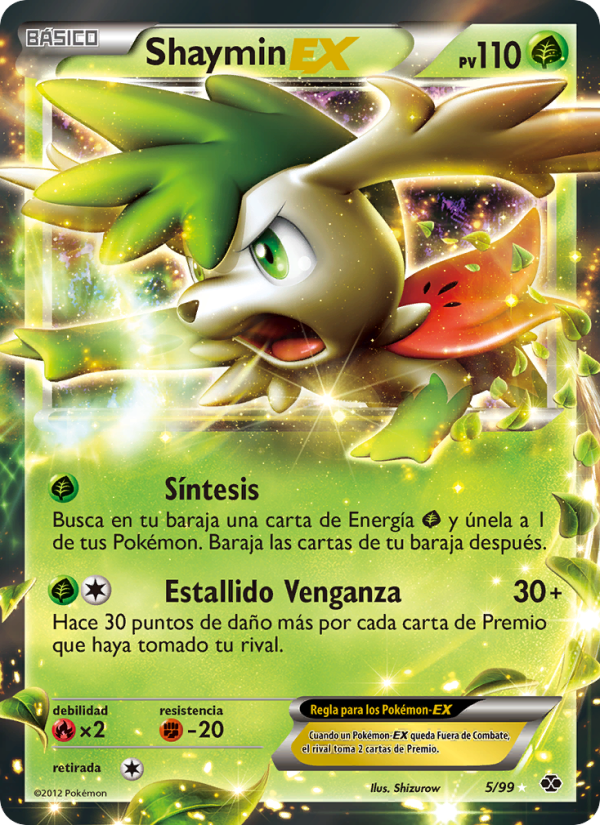 Shaymin-EX 5 — Next Destinies (Spanish Pokémon TCG card)