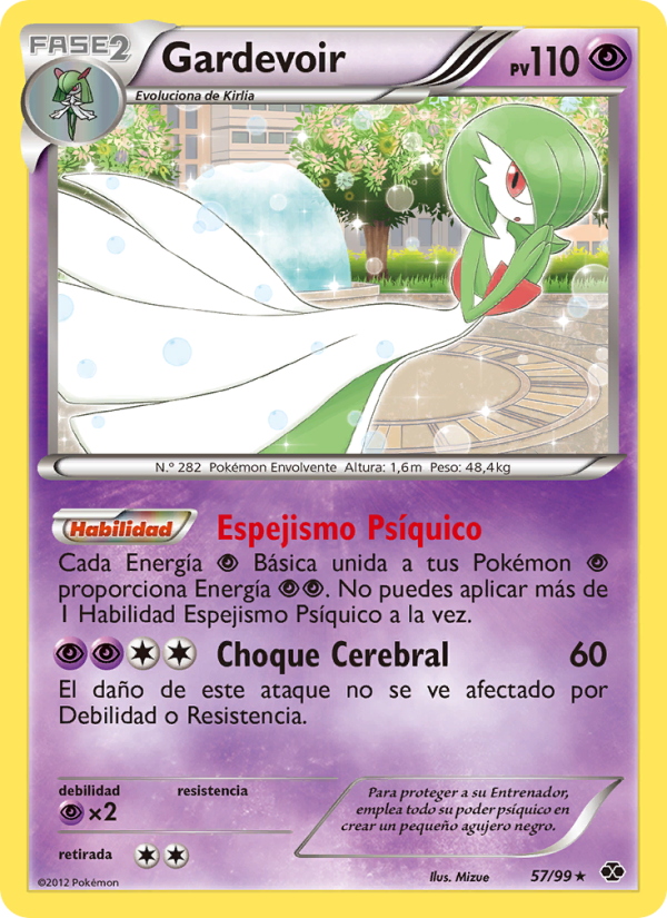Gardevoir 57 — Next Destinies (Spanish Pokémon TCG card)