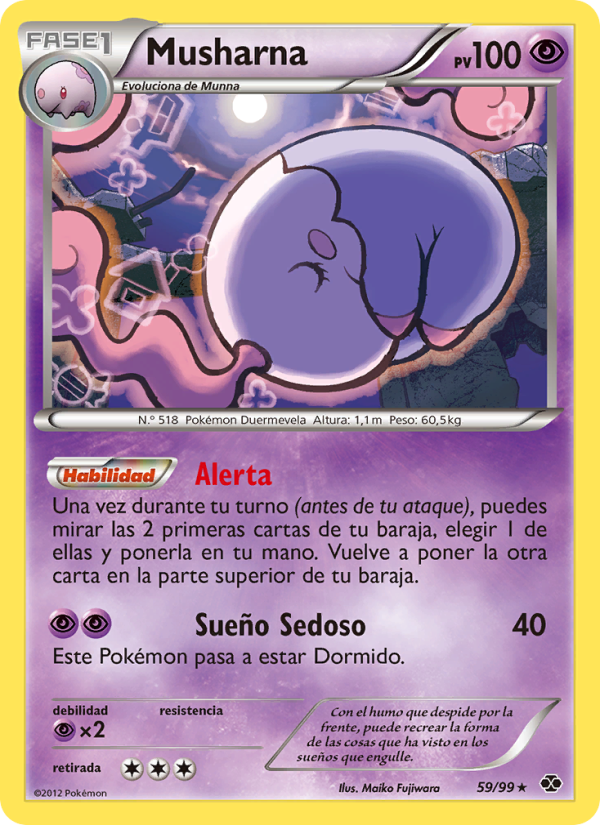 Musharna 59 — Next Destinies (Spanish Pokémon TCG card)