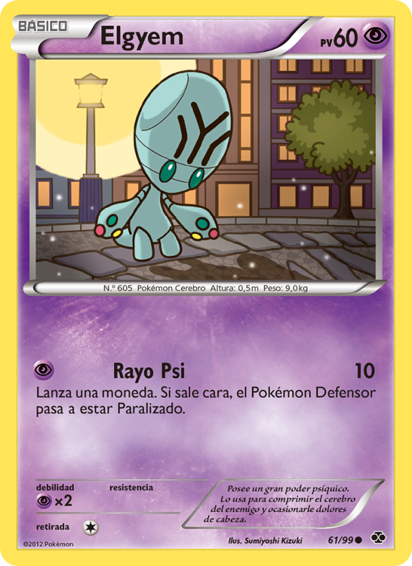 Elgyem 61 — Next Destinies (Spanish Pokémon TCG card)