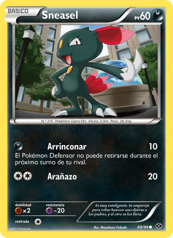 Sneasel 69 — Next Destinies (Spanish Pokémon TCG card)