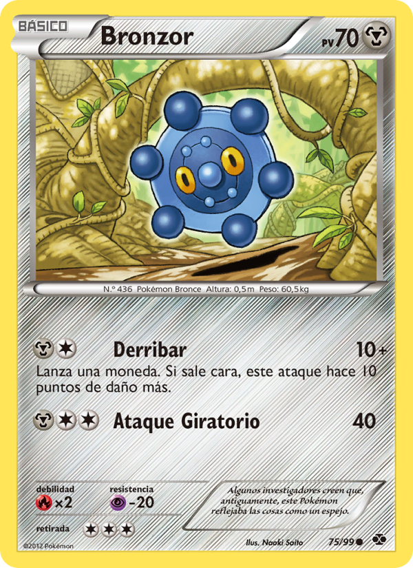 Bronzor 75 — Next Destinies (Spanish Pokémon TCG card)