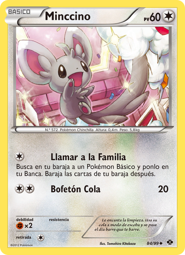 Minccino 84 — Next Destinies (Spanish Pokémon TCG card)