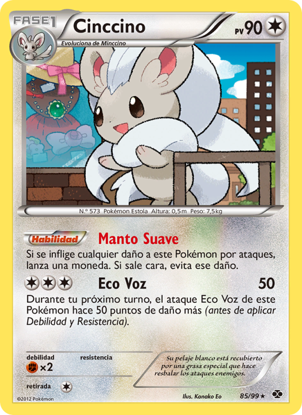Cinccino 85 — Next Destinies (Spanish Pokémon TCG card)
