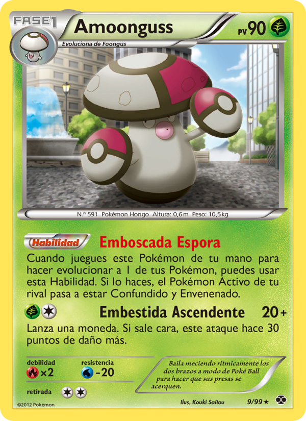 Amoonguss 9 — Next Destinies (Spanish Pokémon TCG card)
