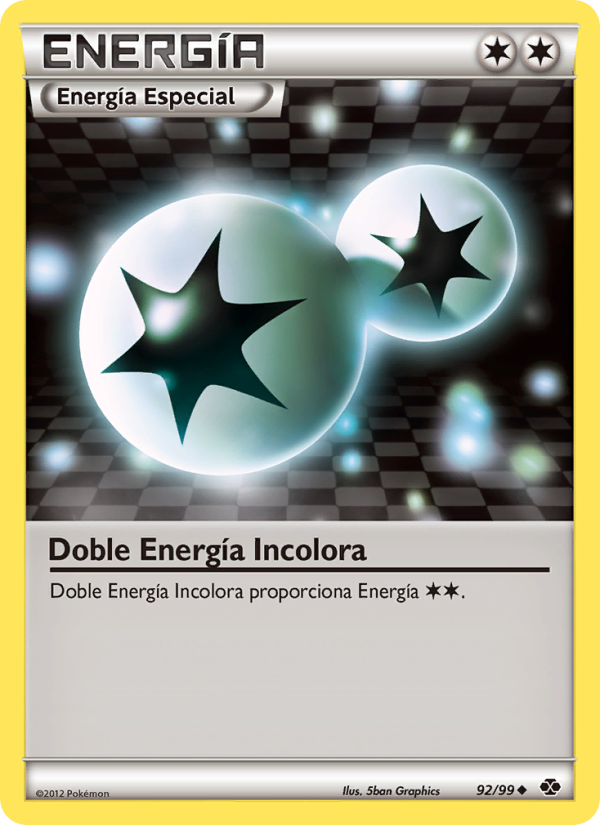 Doble Energía Incolora 92 — Next Destinies (Spanish Pokémon TCG card)