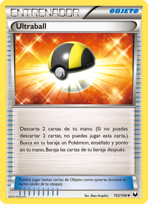 Ultraball 102 — Dark Explorers (Spanish Pokémon TCG card)