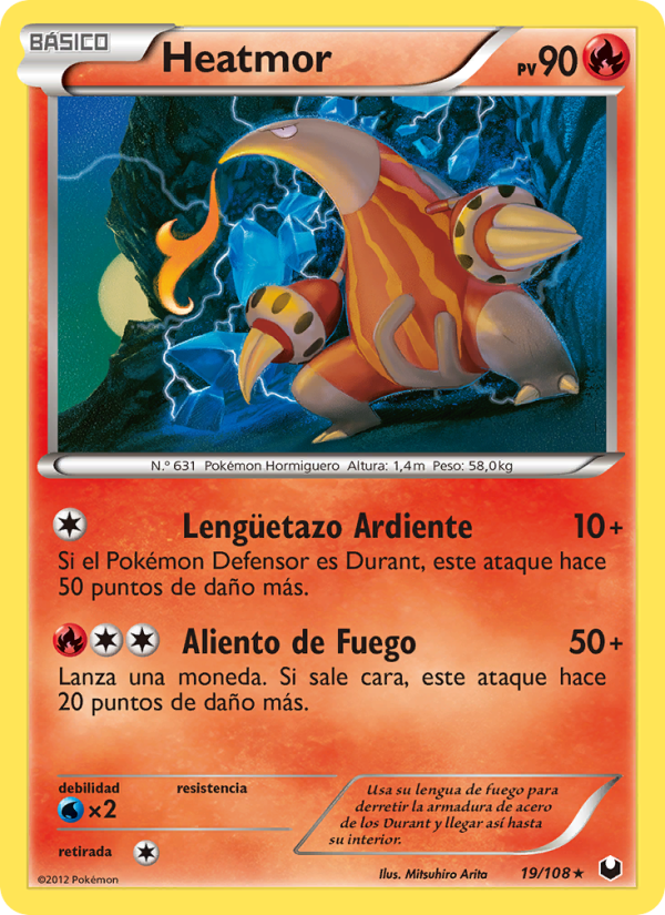 Heatmor 19 — Dark Explorers (Spanish Pokémon TCG card)