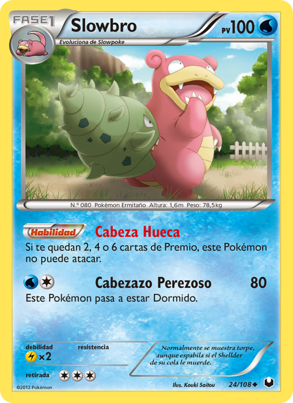 Slowbro 24 — Dark Explorers (Spanish Pokémon TCG card)