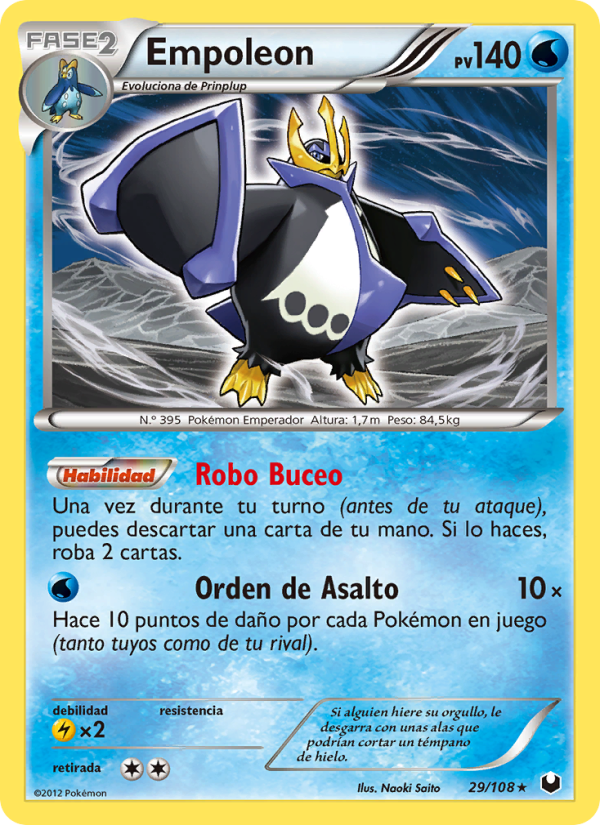 Empoleon 29 — Dark Explorers (Spanish Pokémon TCG card)