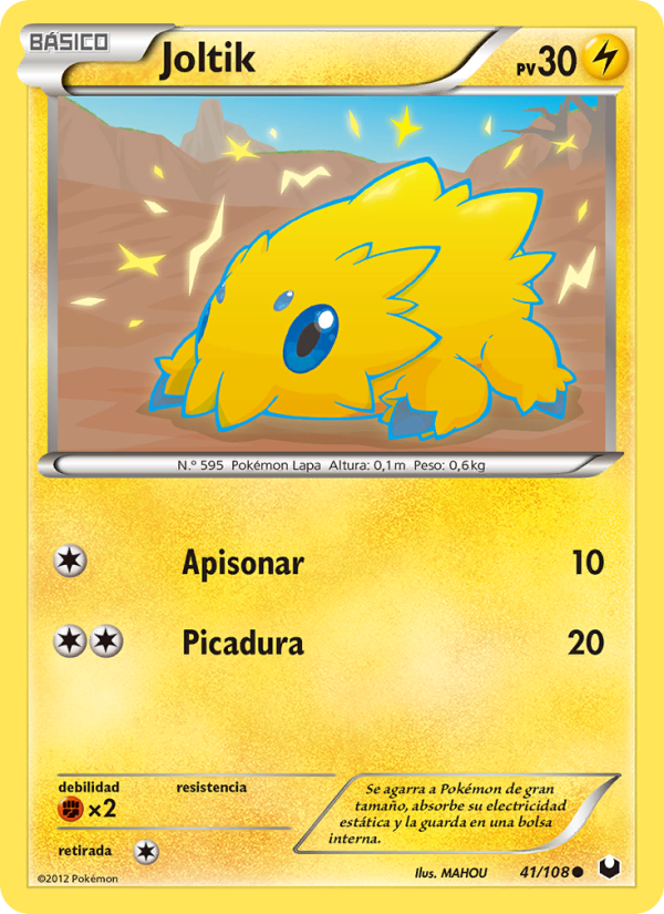 Joltik 41 — Dark Explorers (Spanish Pokémon TCG card)