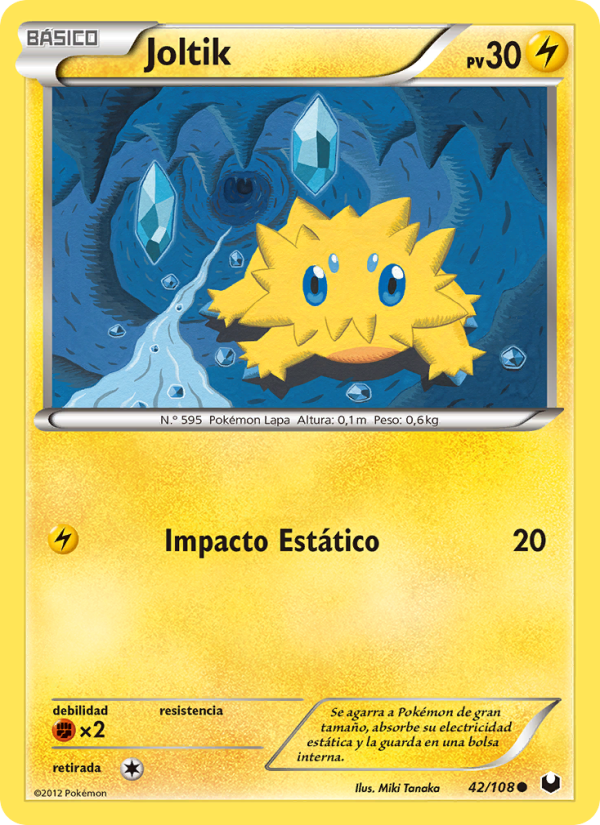 Joltik 42 — Dark Explorers (Spanish Pokémon TCG card)