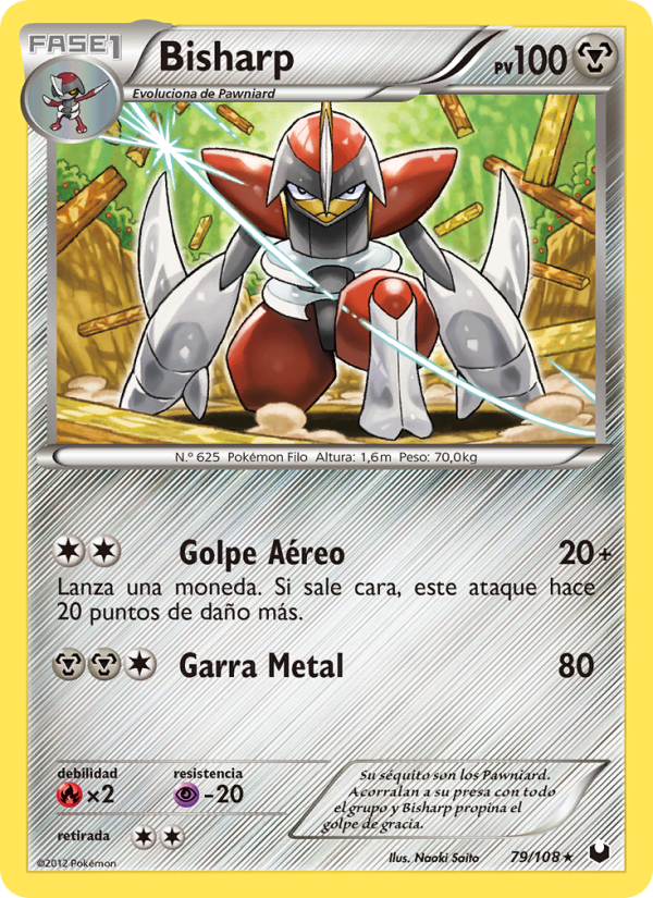 Bisharp 79 — Dark Explorers (Spanish Pokémon TCG card)