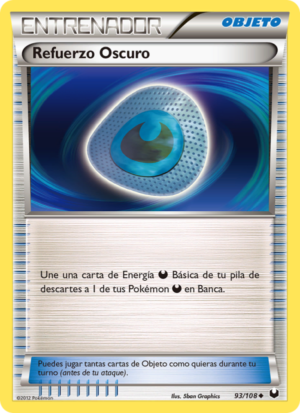 Refuerzo Oscuro 93 — Dark Explorers (Spanish Pokémon TCG card)
