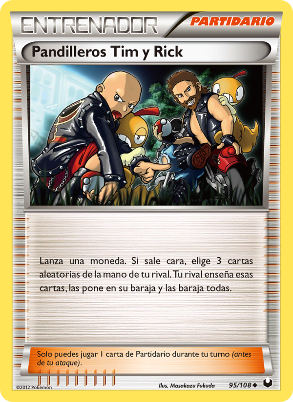 Pandilleros Tim y Rick 95 — Dark Explorers (Spanish Pokémon TCG card)