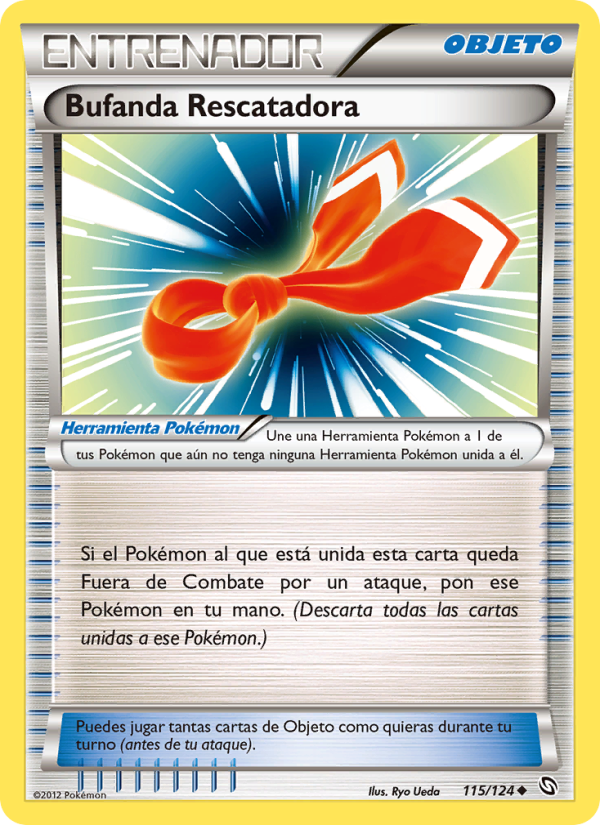 Bufanda Rescatadora 115 — Dragons Exalted (Spanish Pokémon TCG card)