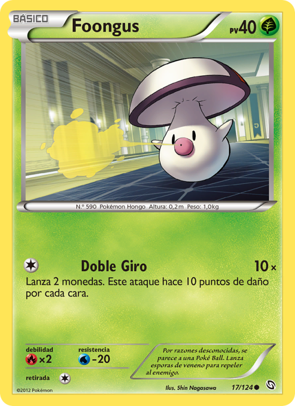 Foongus 17 — Dragons Exalted (Spanish Pokémon TCG card)