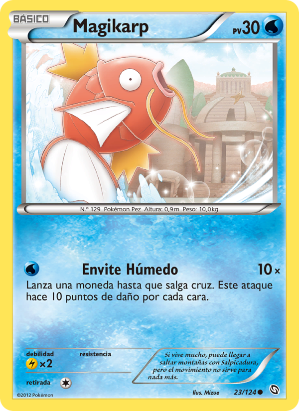 Magikarp 23 — Dragons Exalted (Spanish Pokémon TCG card)