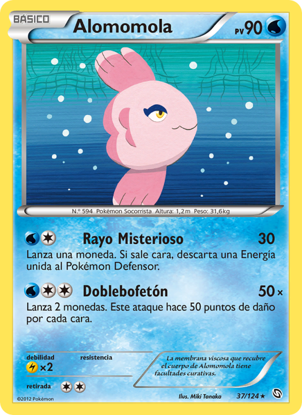 Alomomola 37 — Dragons Exalted (Spanish Pokémon TCG card)