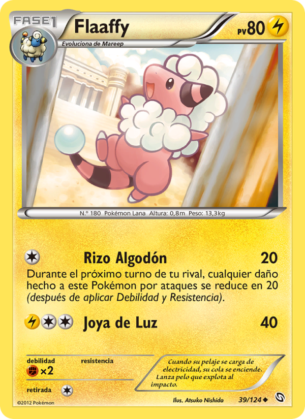 Flaaffy 39 — Dragons Exalted (Spanish Pokémon TCG card)