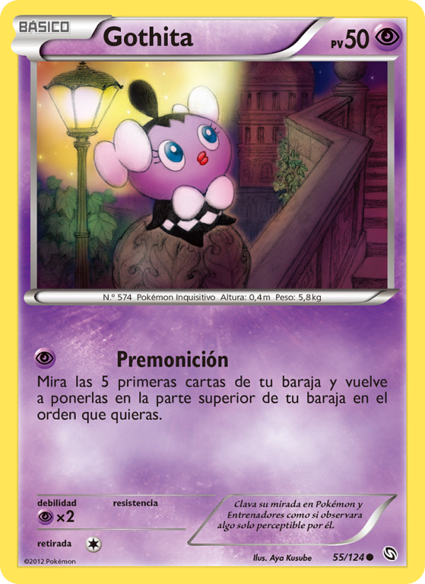Gothita 55 — Dragons Exalted (Spanish Pokémon TCG card)