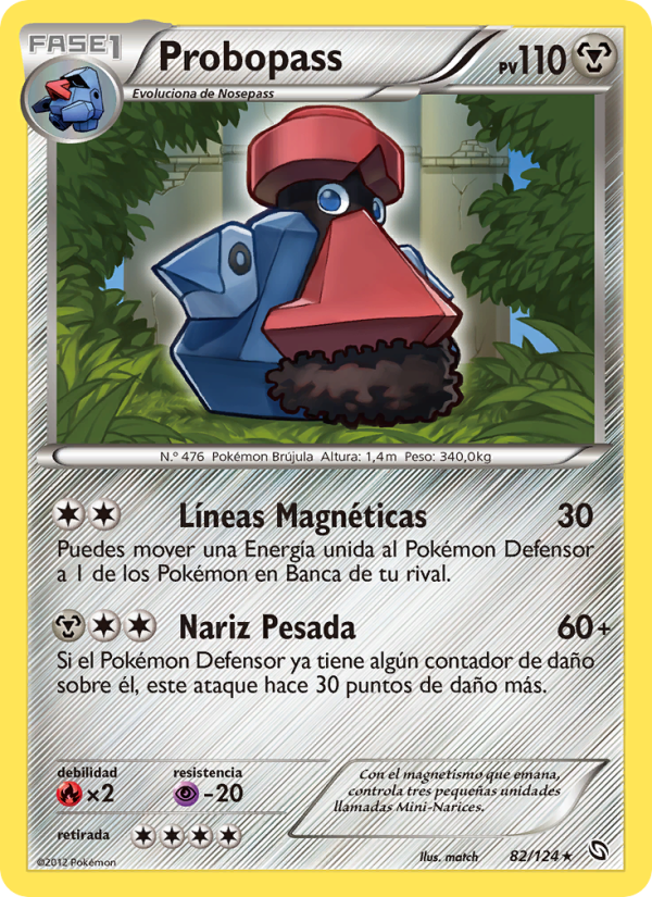 Probopass 82 — Dragons Exalted (Spanish Pokémon TCG card)
