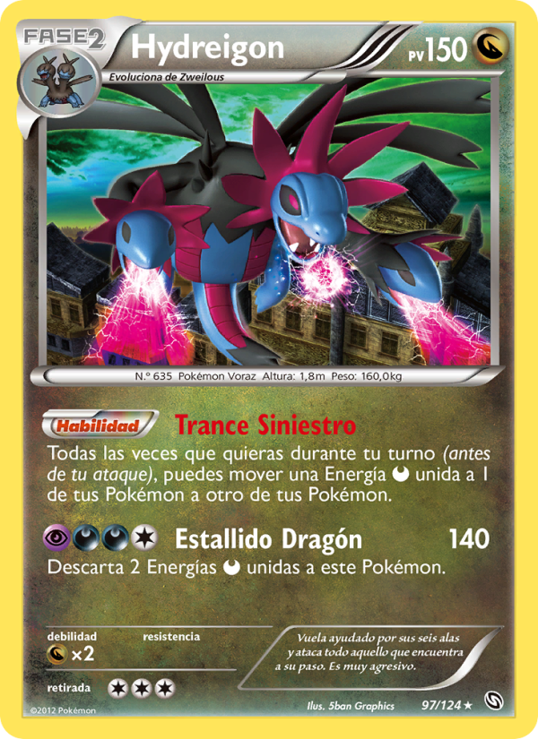 Hydreigon 97 — Dragons Exalted (Spanish Pokémon TCG card)