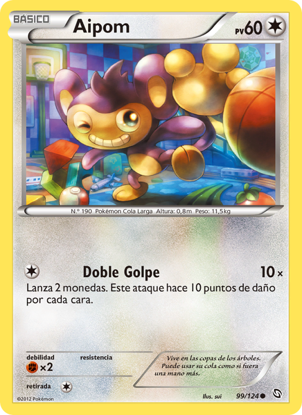 Aipom 99 — Dragons Exalted (Spanish Pokémon TCG card)