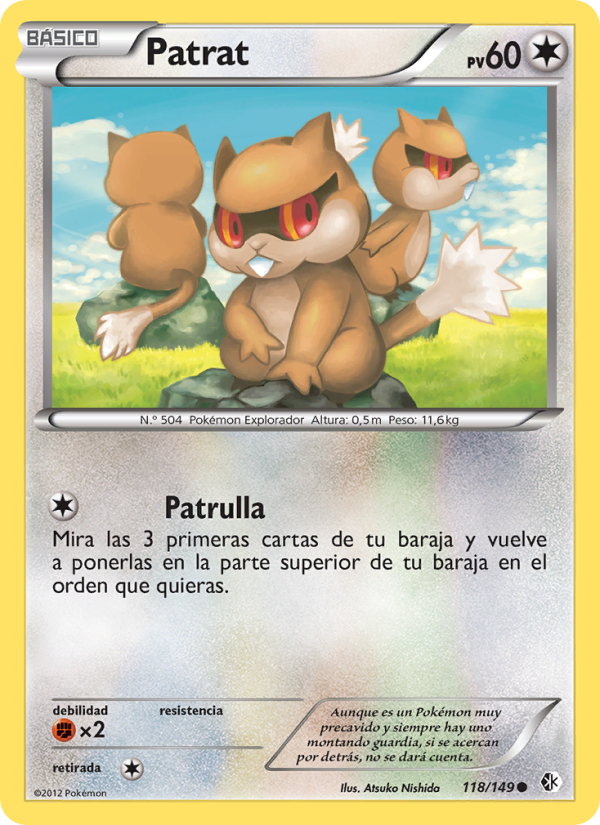 Patrat 118 — Boundaries Crossed (Spanish Pokémon TCG card)