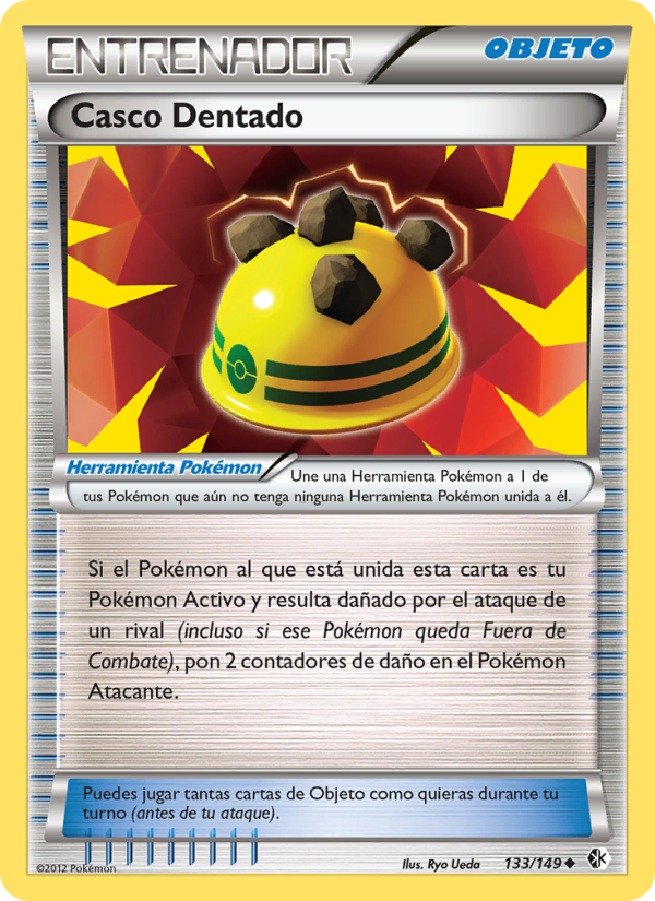 Casco Dentado 133 — Boundaries Crossed (Spanish Pokémon TCG card)