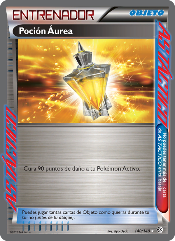 Poción Áurea 140 — Boundaries Crossed (Spanish Pokémon TCG card)