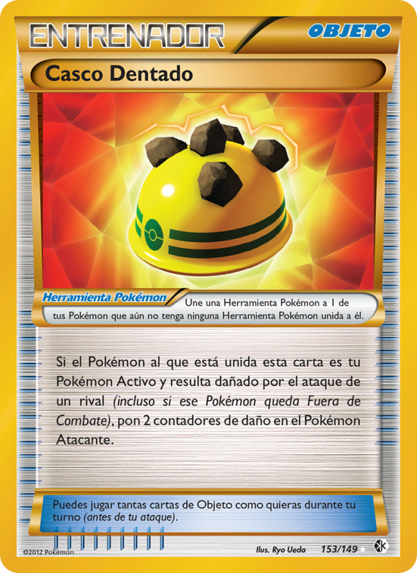 Casco Dentado 153 — Boundaries Crossed (Spanish Pokémon TCG card)
