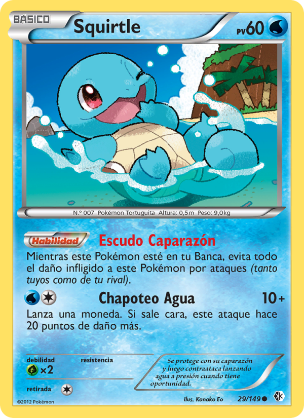 Squirtle 29 — Boundaries Crossed (Spanish Pokémon TCG card)