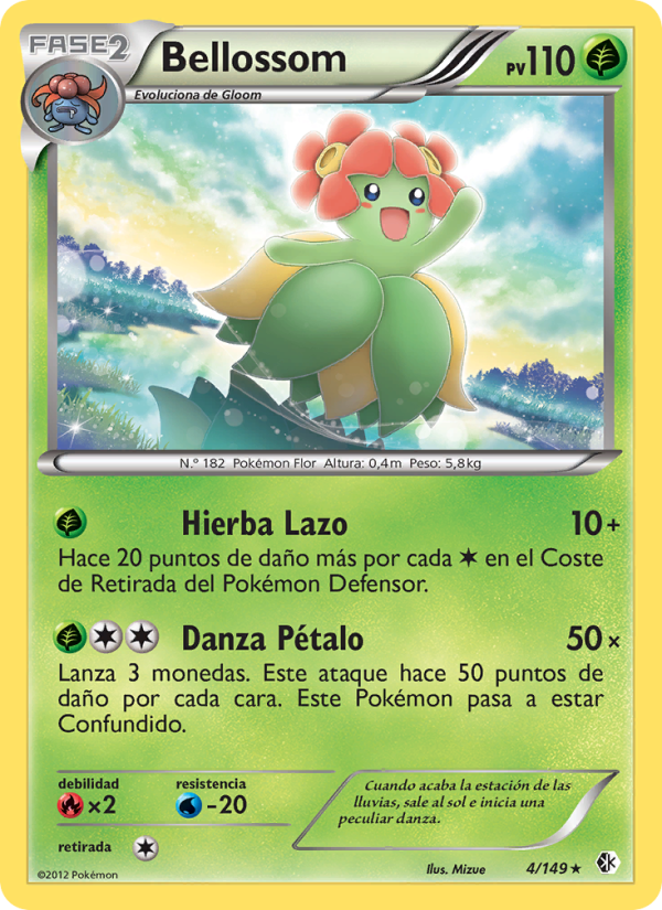 Bellossom 4 — Boundaries Crossed (Spanish Pokémon TCG card)