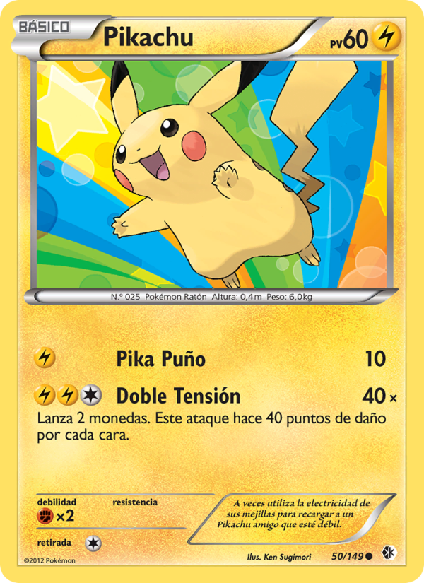 Pikachu 50 — Boundaries Crossed (Spanish Pokémon TCG card)