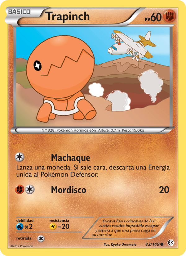 Trapinch 83 — Boundaries Crossed (Spanish Pokémon TCG card)