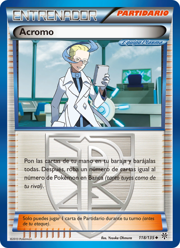 Acromo 118 — Plasma Storm (Spanish Pokémon TCG card)
