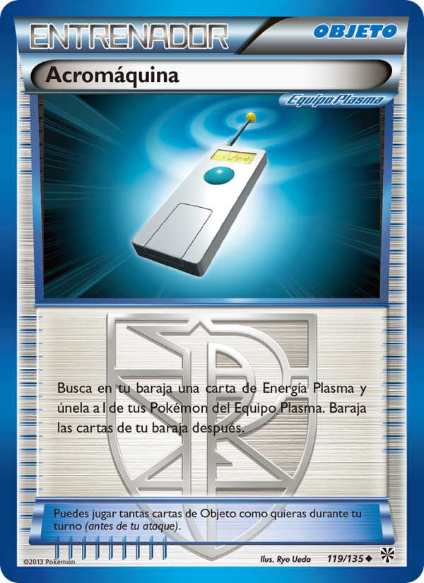 Acromáquina 119 — Plasma Storm (Spanish Pokémon TCG card)