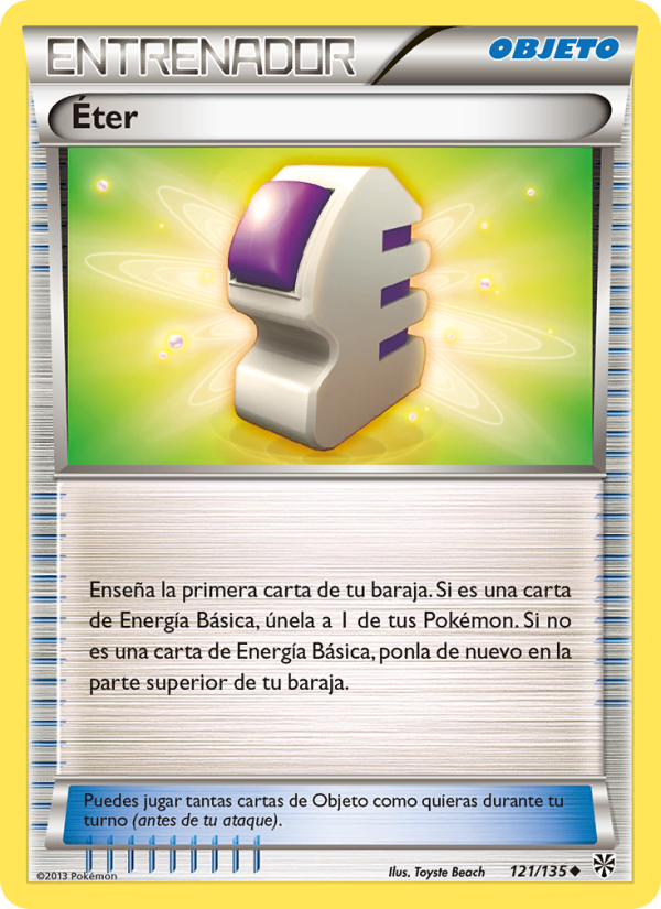 Éter 121 — Plasma Storm (Spanish Pokémon TCG card)