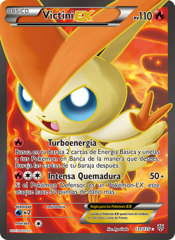Victini-EX 131 — Plasma Storm (Spanish Pokémon TCG card)