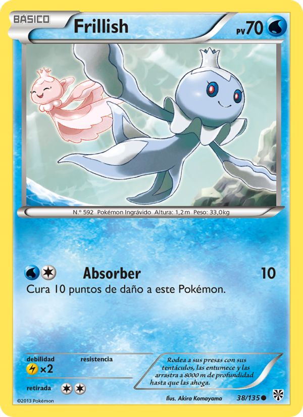 Frillish 38 — Plasma Storm (Spanish Pokémon TCG card)